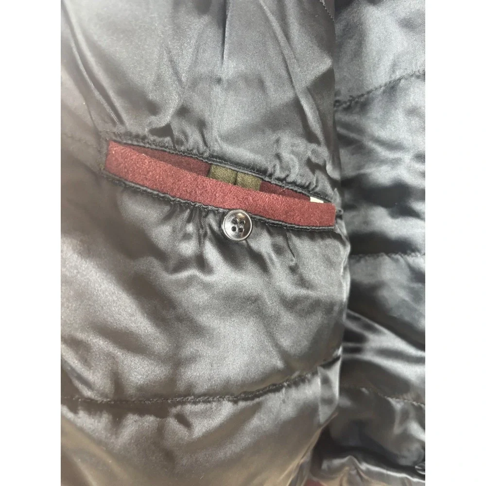 Vintage Style Wool Varsity Jacket New York Giants Patch Burgundy Snap Bomber - Picture 11 of 12